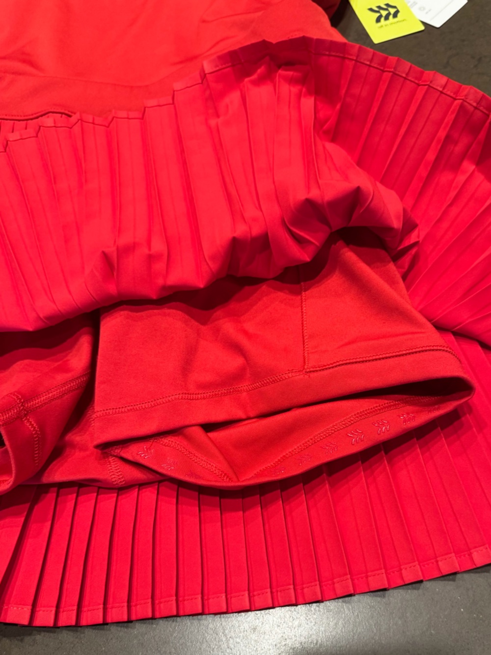 NWT AIl In Motion Red  Pleated Active Dress Sz: S - Picture 5 of 14